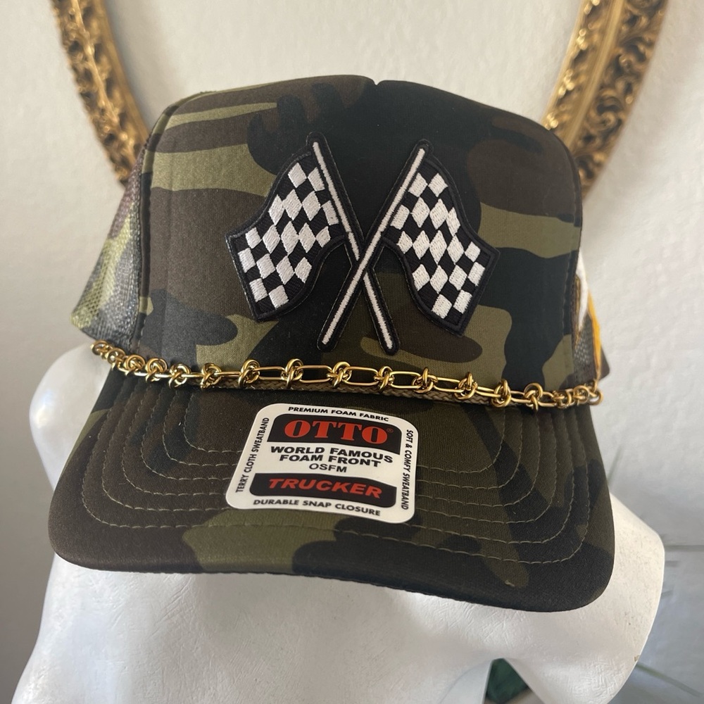 Custom patch hat.